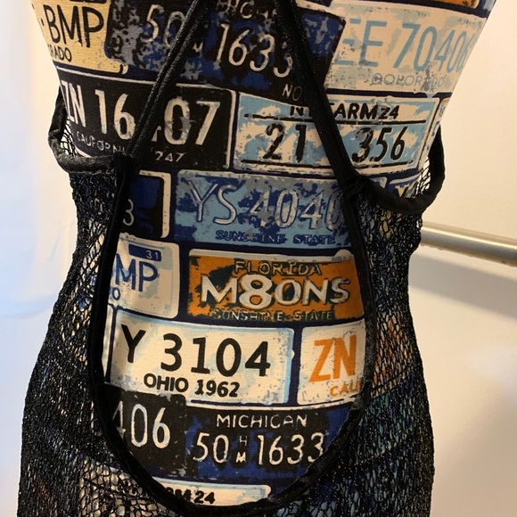 Small Fishnet with Fringe Nightgown Ensemble - Picture 4 of 10